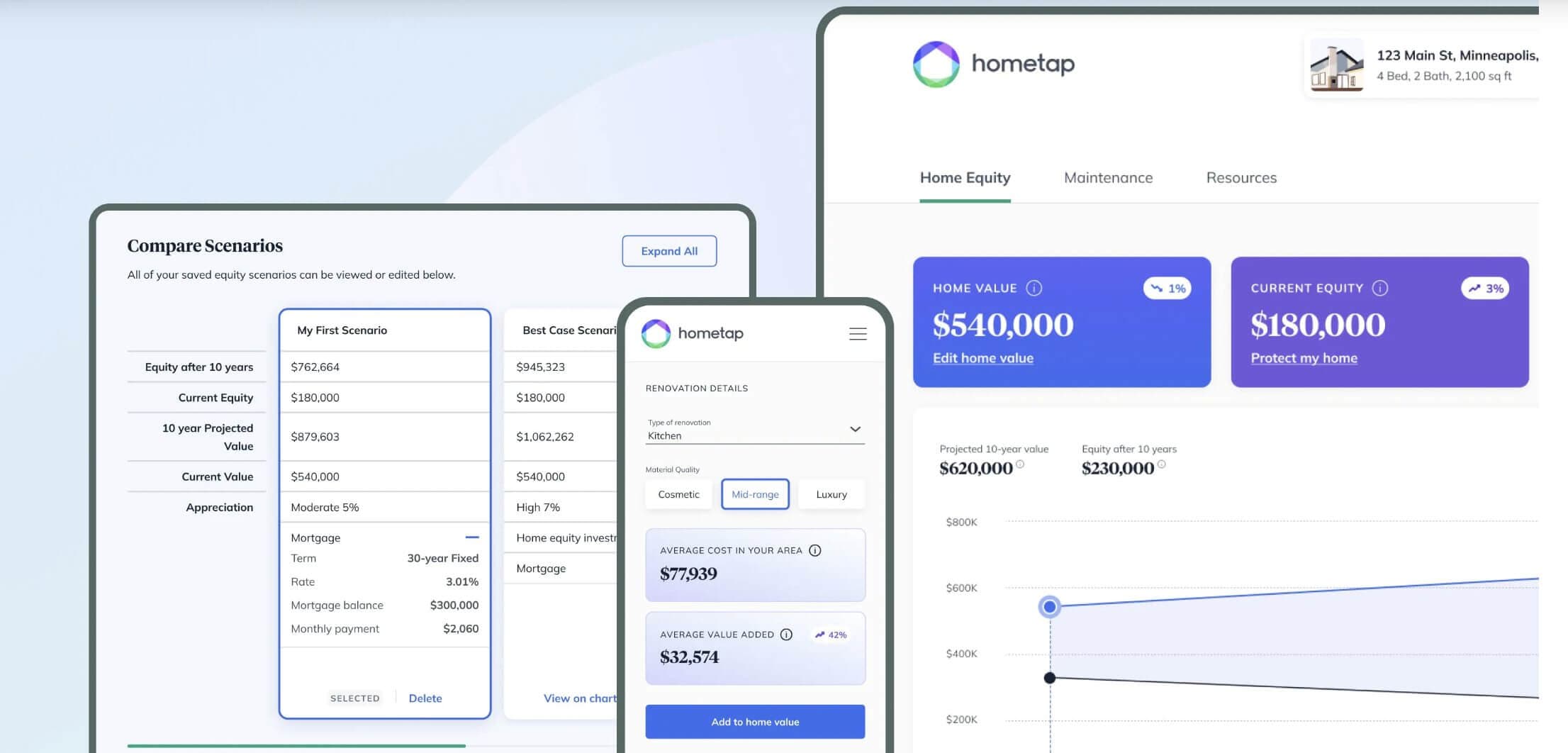 Hometap dashboard
