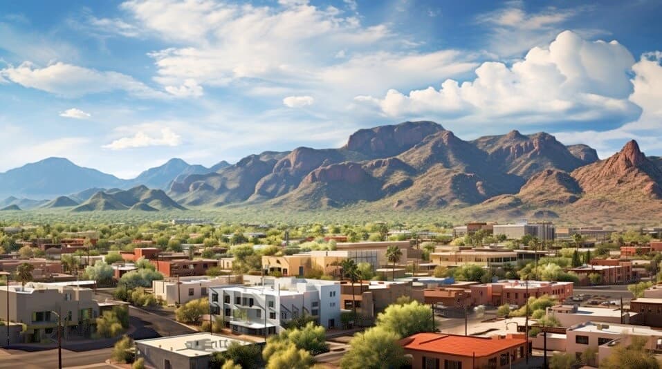 Tuscon nestled in the valley pic