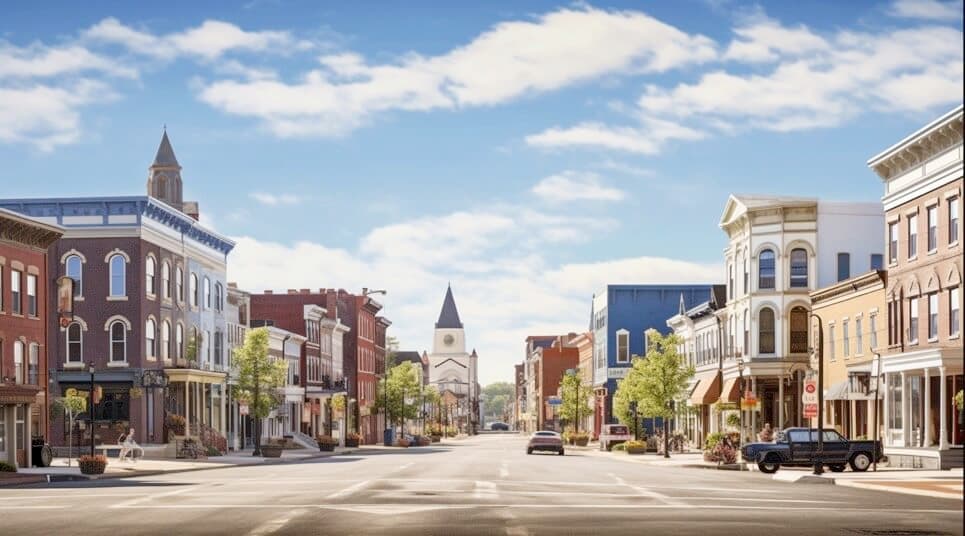 Wilmington city center view