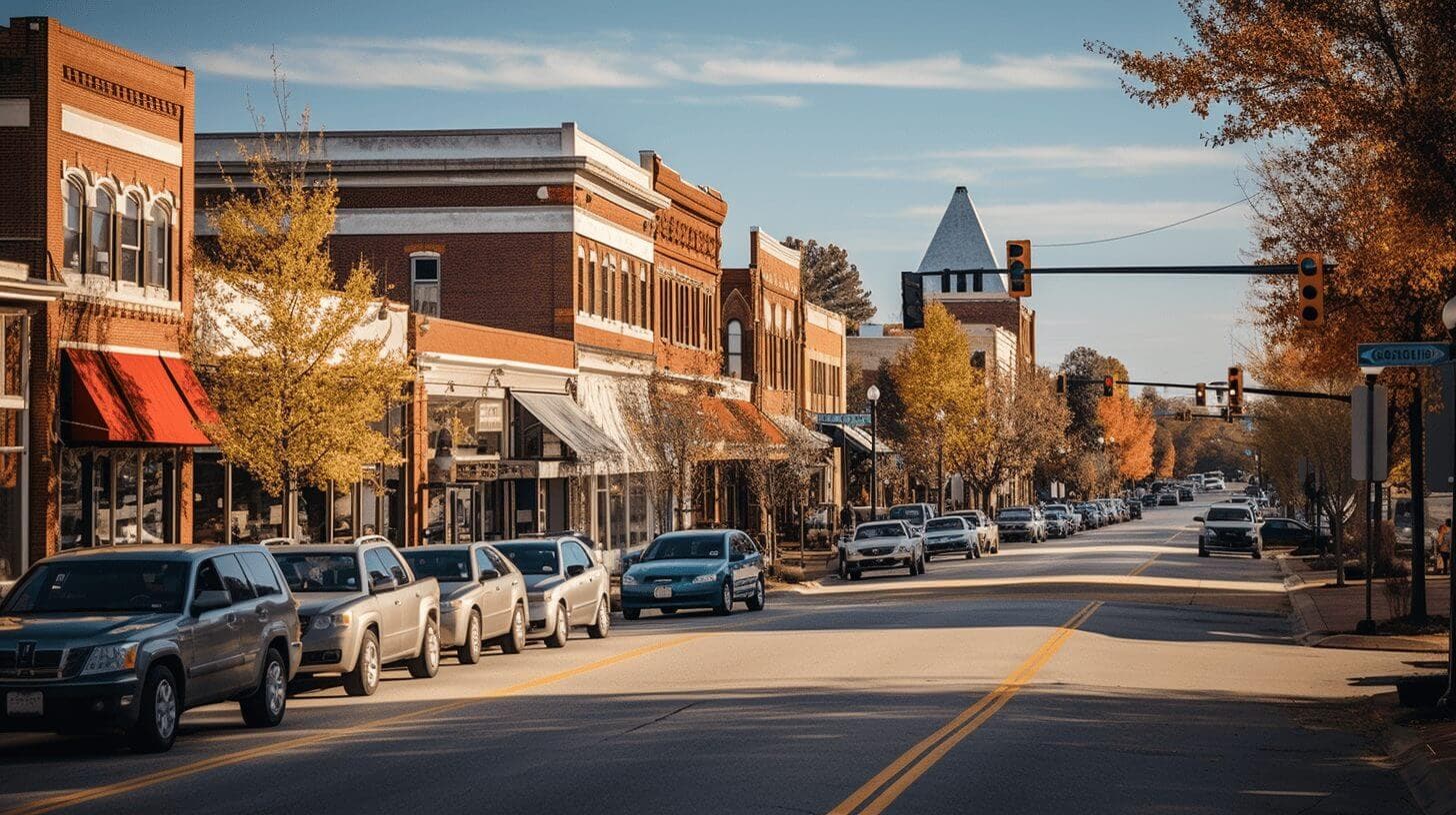 a view of a street in annapolis maryland