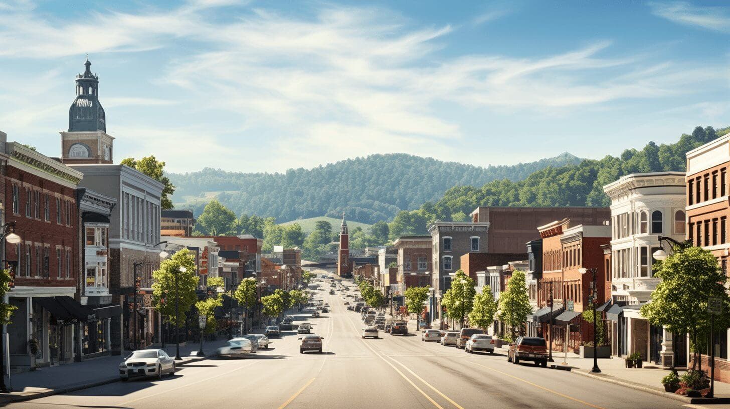 a photo of Morgantown in West Virginia