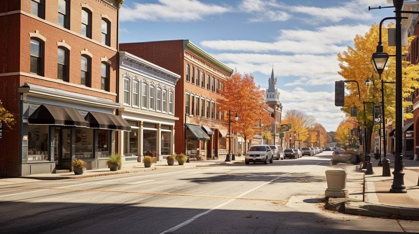 a street view of hanover