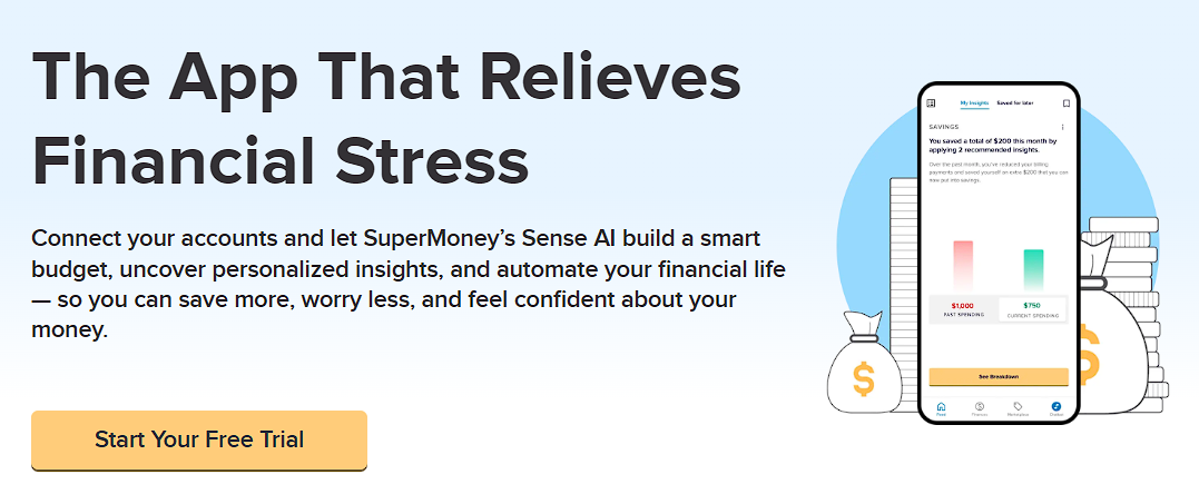 SuperMoney App — automate your finances