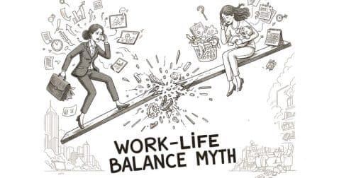 Thumbnail for Blog Article: Work-life Balance Is a Myth - Here's What to Aim for Instead