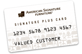 American Signature Furniture Credit Card logo