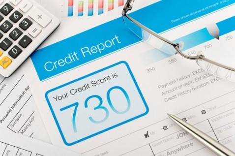 Credit report with score