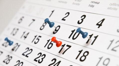 Dates on Calendar