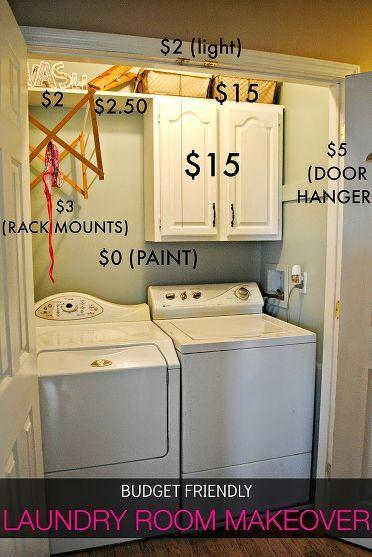 laundry room makeover save money diy