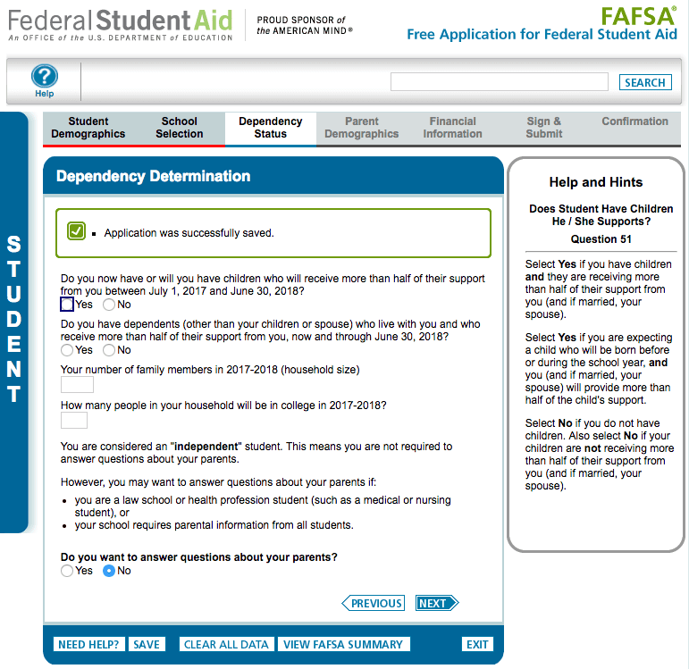 FAFSA Federal Student Aid 9