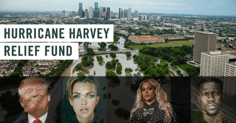 Thumbnail for Blog Article: Celebrities Give Big for Hurricane Harvey Relief