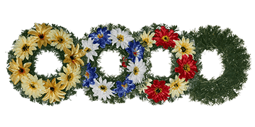 funeral flowers garlands