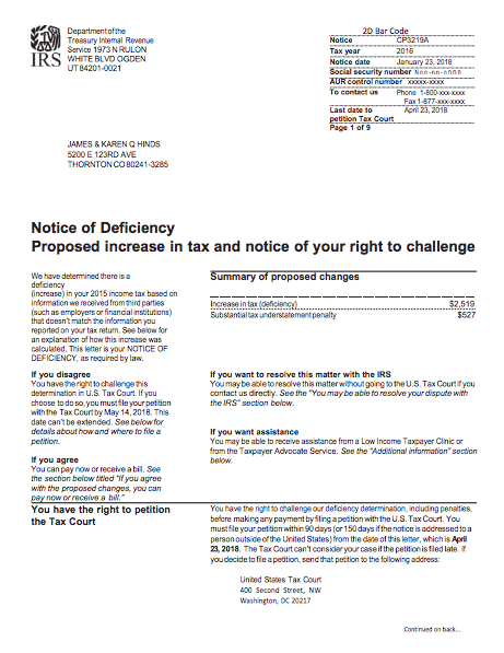 How to Respond to IRS Letter CP3219A