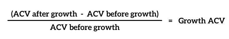 Growth ACV calculation