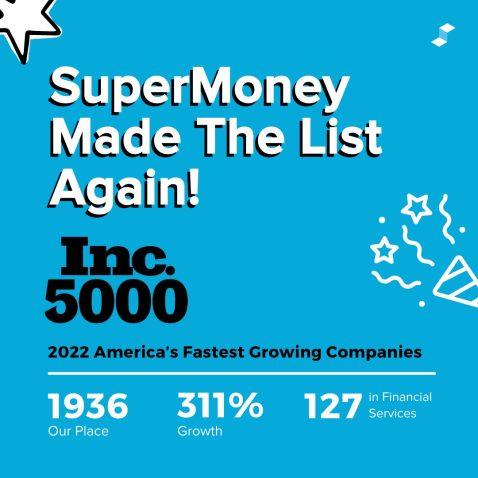 Inc 5000 list SuperMoney