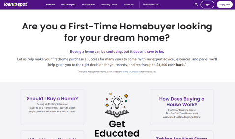 Thumbnail for Blog Article: loanDepot Supports First-Time Buyers With Dedicated Portal