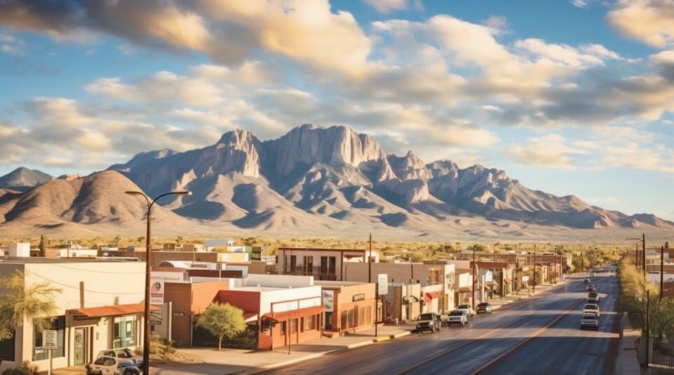 Las Cruces shops and street