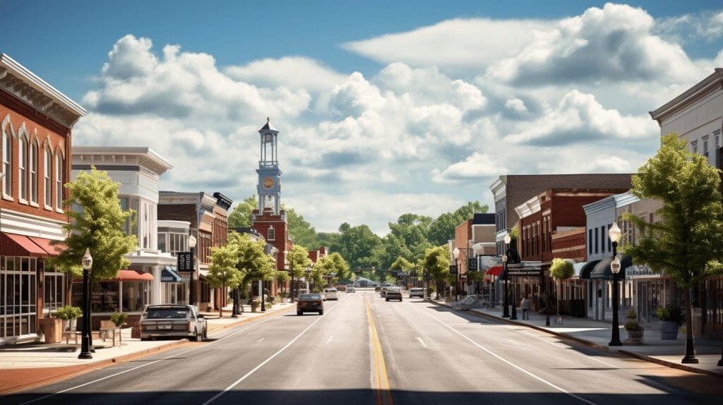 a view of the city of greenvile in south carolina