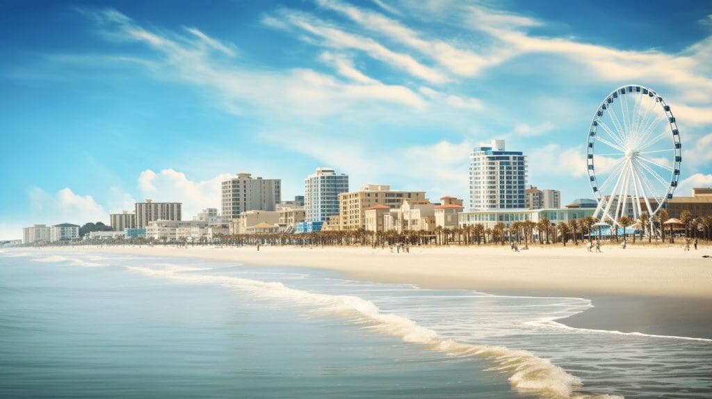 a view of Myrtle Beach, South Carolina