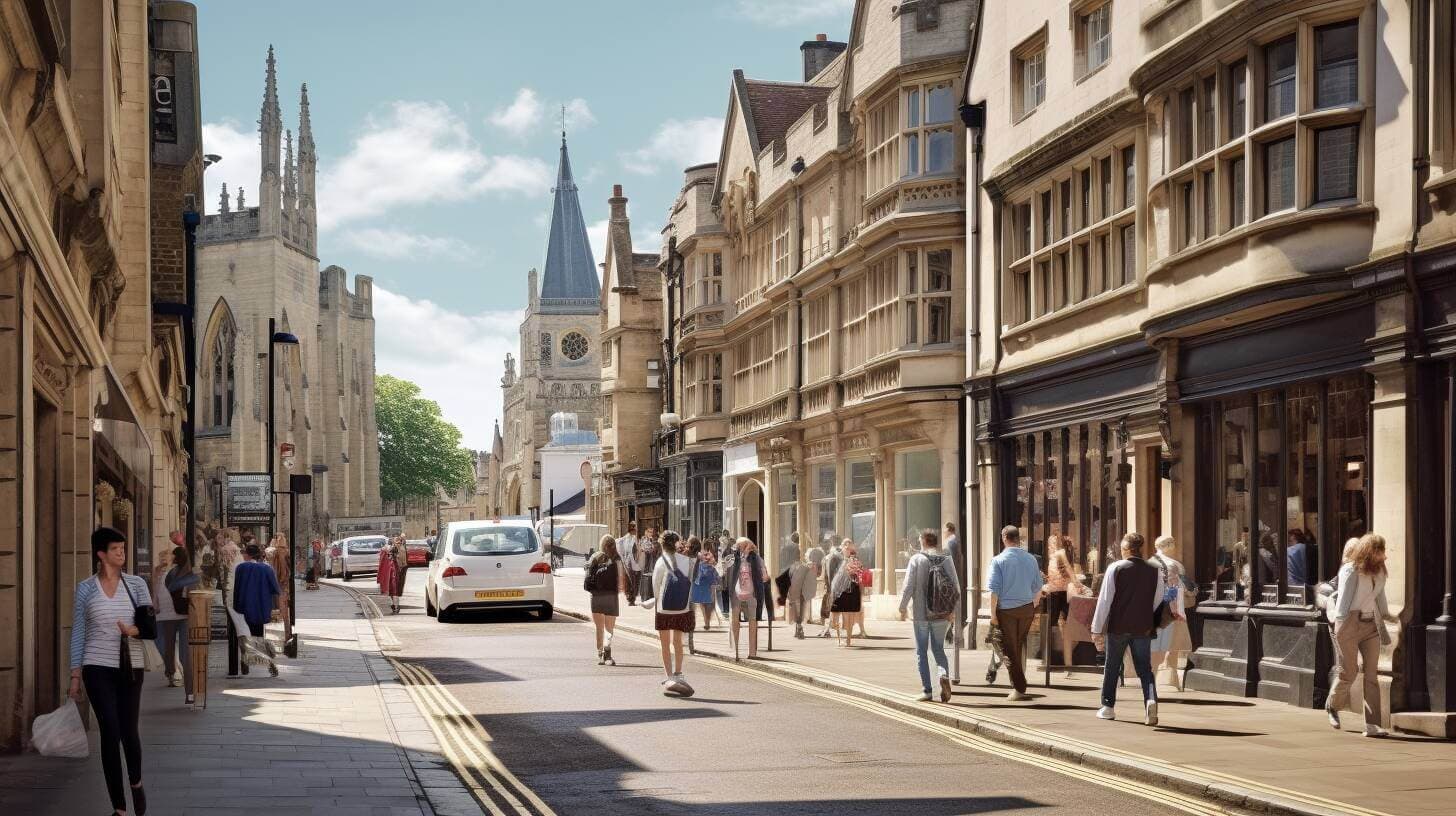 a street in Oxford, mississipi