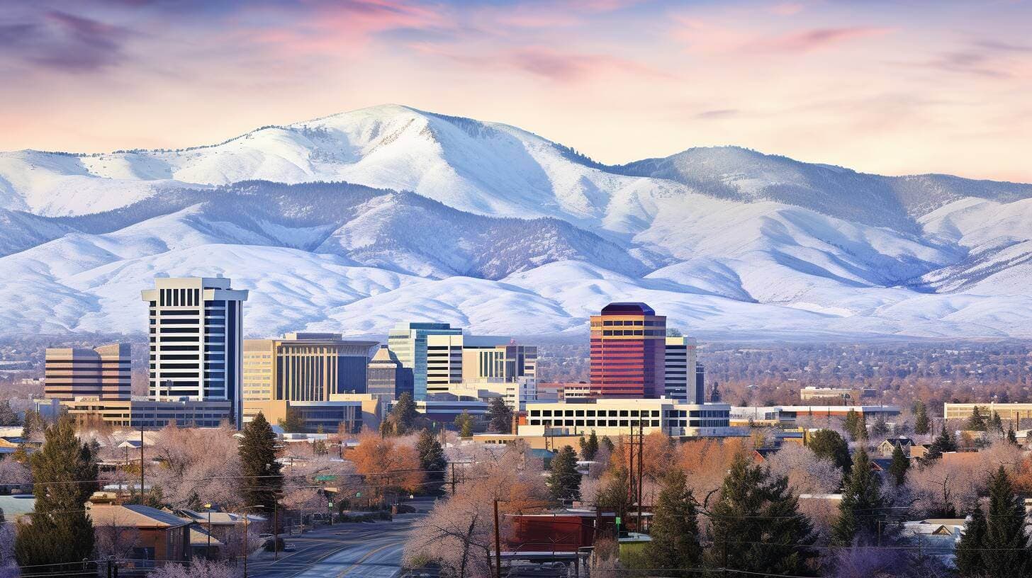 a picture of Reno's skyline