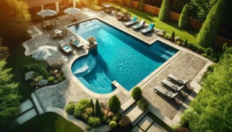 A-beautiful-backyard-with-an-inground-pool.-The-pool-is-large-with-crystal-clear-water-surrounded-by-a-stone-patio.