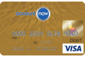 AccountNow Gold Visa Prepaid Card logo