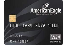 American Eagle FCU Signature Visa Credit Card logo