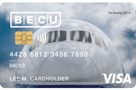 BECU Boeing Cash Back Visa Credit Card logo