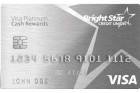 BrightStar CU Visa Platinum Cash Credit Card logo