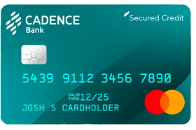 Cadence Bank Secured Mastercard® logo