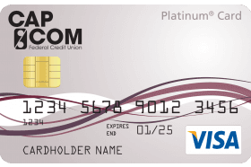 CAP COM Federal Credit Union Visa Platinum Card logo