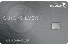 Quicksilver Rewards for Good Credit from Capital One logo