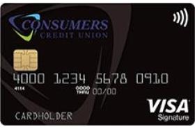 Consumers Credit Union Visa Signature Cash Rebate logo