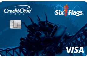 Credit One Bank® Six Flags® Rewards Visa logo