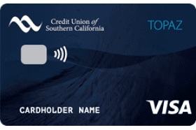 Credit Union of Southern California Topaz Visa Credit Card logo