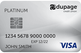 DuPage Credit Union Visa Platinum logo