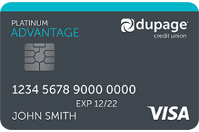 DuPage Credit Union Visa Platinum Advantage Credit Card logo