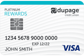 DuPage Credit Union Visa Platinum Rewards logo