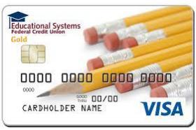 Educational Systems Federal Credit Union Gold Visa logo
