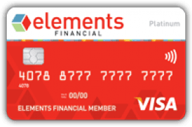 Elements Financial Federal Credit Union Platinum Visa Card logo