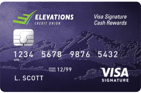 Elevations Credit Union Visa Signature Cash Rewards logo