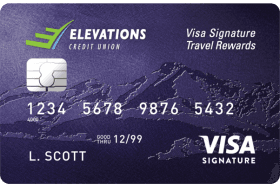 Elevations Credit Union Visa Signature Travel Rewards logo