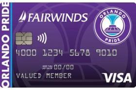 Fairwinds Credit Union Orlando Pride Visa Credit Card logo