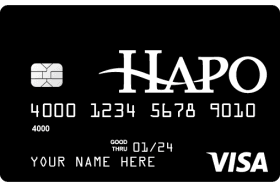 HAPO Community Credit Union Visa Share Secured logo