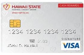 Hawaii State FCU Visa Signature Credit Card logo