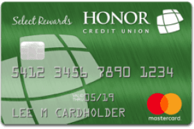 Honor Credit Union Select Rewards Credit Card logo