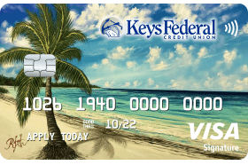 Keys Federal Credit Union Visa Signature Rewards logo