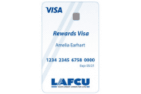 LAFCU Rewards VISA logo