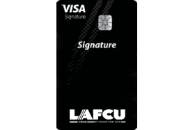 LAFCU VISA Signature logo