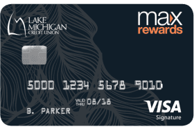 Lake Michigan Credit Union Max Rewards Visa Credit Card logo